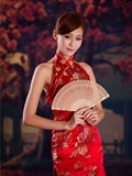 Beautiful Winnie snow red cheongsam sexy charming(12)